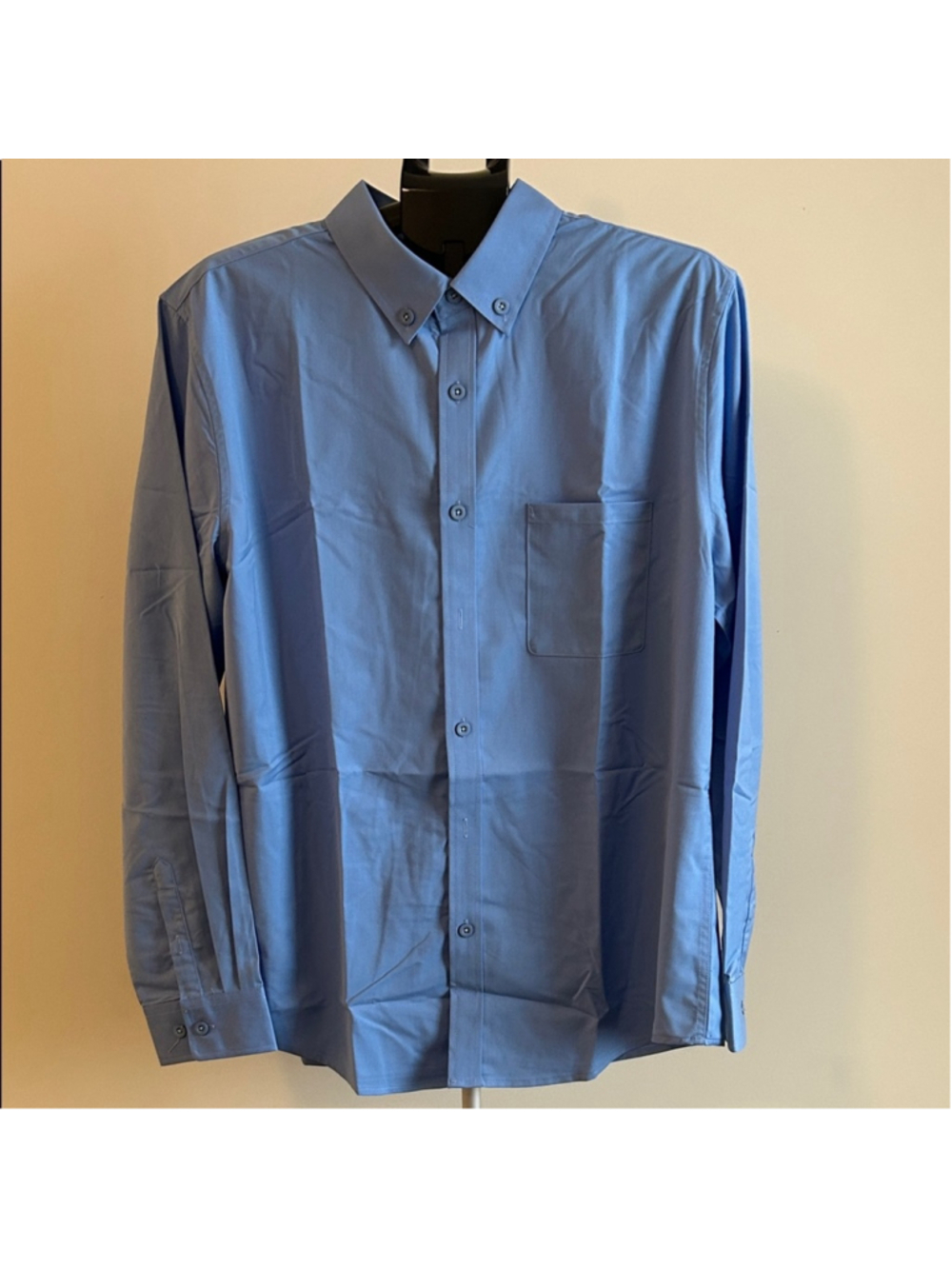 Classic Blue Dress Shirt for Men